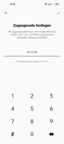 Realme Android 12 - realme UI 3 Zugangscode festlegen