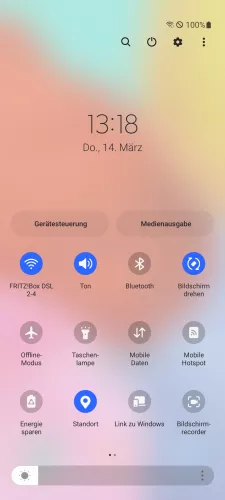 Samsung Android 13 - One UI 5 Bildschirm drehen ausschalten