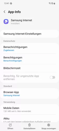 Samsung Android 13 - One UI 5 Deinstallieren