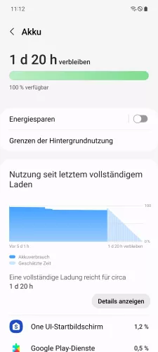 Samsung Android 13 - One UI 5 Energiesparen