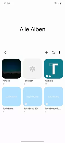 Samsung Android 14 - One UI 6 Album halten