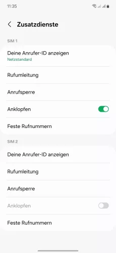 Samsung Android 14 - One UI 6 Anrufsperre