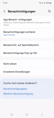 Samsung Android 14 - One UI 6 App-Benachrichtigungen