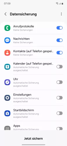 Samsung Android 14 - One UI 6 Backup erstellen