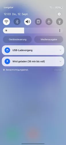 Samsung Android 14 - One UI 6 Benachrichtigung zur USB-Verwendung