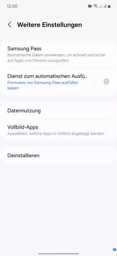 Samsung Android 14 - One UI 6 Deinstallieren