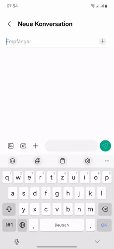 Samsung Android 14 - One UI 6 Empfänger wählen