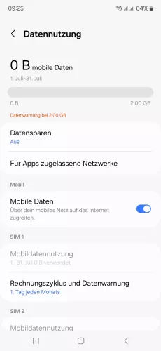 Samsung Android 14 - One UI 6 Für Apps zugelassene Netzwerke