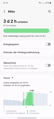Samsung Android 14 - One UI 6 Grenzen der Hintergrundnutzung