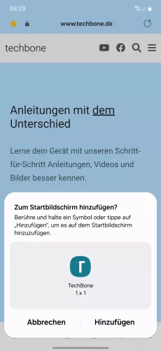 Samsung Android 14 - One UI 6 Hinzufügen