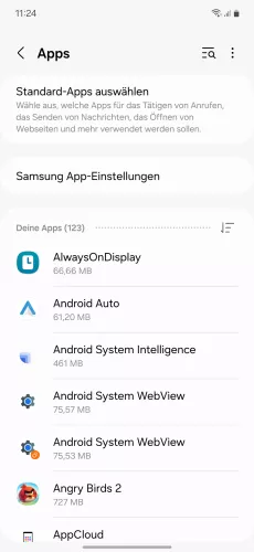 Samsung Android 14 - One UI 6 Menü