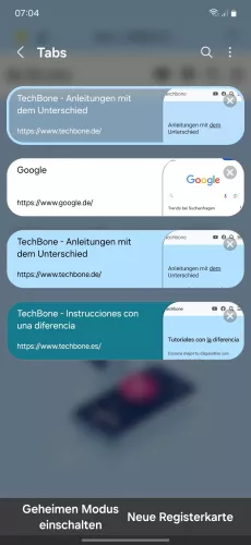 Samsung Android 14 - One UI 6 Menü