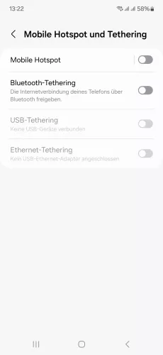 Samsung Android 14 - One UI 6 Mobile Hotspot