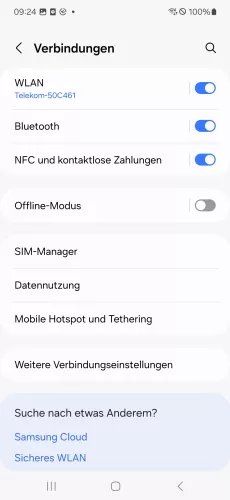 Samsung Android 14 - One UI 6 NFC und kontaktlose Zahlungen