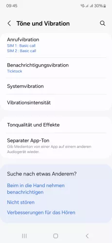 Samsung Android 14 - One UI 6 Systemvibration