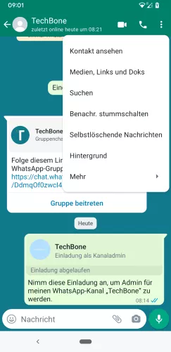 WhatsApp Android Hintergrund