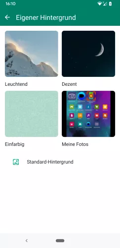 WhatsApp Android Standard-Hintergrund