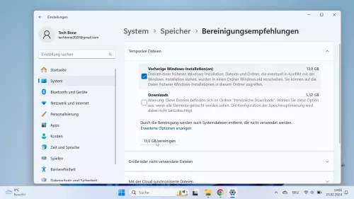 Windows 11 Windows 11 Bereinigen