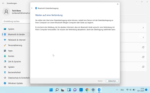 Windows 11 Windows 11 Datei vom anderen Gerät senden