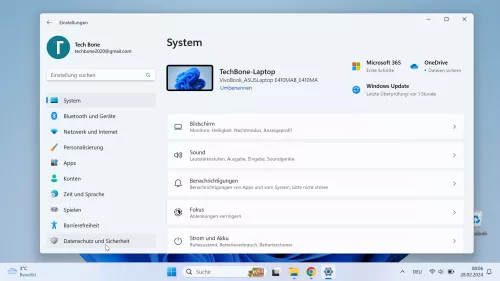 Windows 11 Windows 11 Datenschutz und Sicherheit