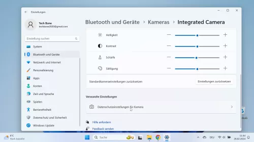 Windows 11 Windows 11 Datenschutzeinstellungen für Kamera