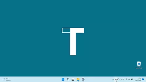 Windows 11 Windows 11 Druckersymbol in Taskleiste antippen