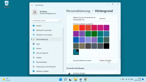 Windows 11 Windows 11 Farben anzeigen