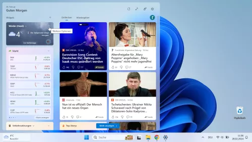 Windows 11 Windows 11 Menü vom Widget öffnen
