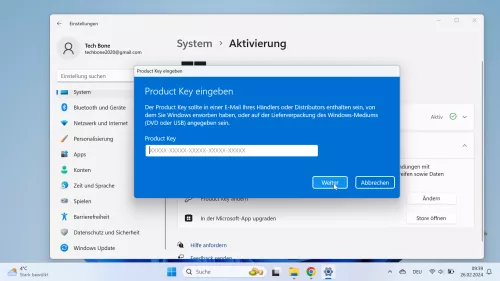 Windows 11 Windows 11 Product Key ändern
