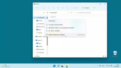 Windows 11 Windows 11 Weitere Optionen anzeigen