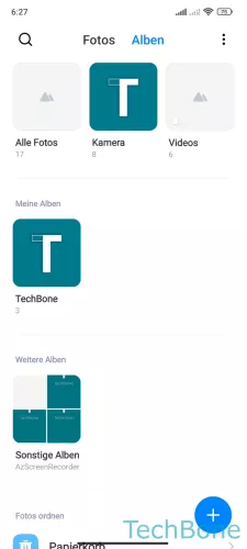 Xiaomi Android 13 - MIUI 14 Album wählen