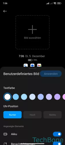 Xiaomi Android 13 - MIUI 14 Bild auswählen
