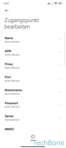 Xiaomi Android 13 - MIUI 14 Daten eingeben