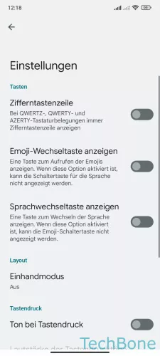 Xiaomi Android 13 - MIUI 14 Emoji-Wechseltaste