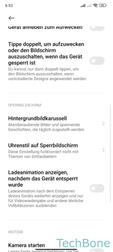 Xiaomi Android 13 - MIUI 14 Hintergrund-Karussell