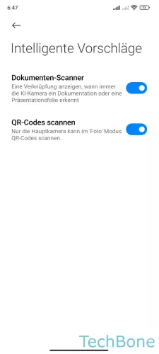Xiaomi Android 13 - MIUI 14 QR-Codes scannen