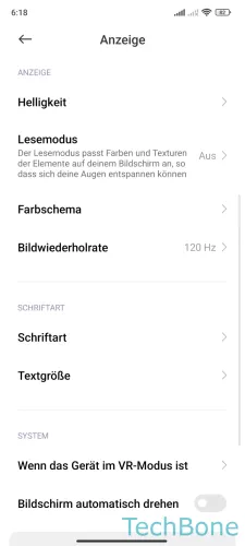 Xiaomi Android 13 - MIUI 14 Schriftart