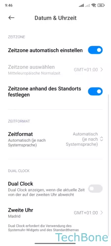 Xiaomi Android 13 - MIUI 14 Zeitformat