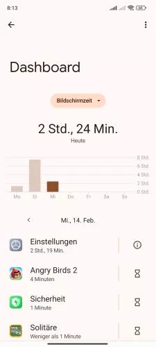 Xiaomi Android 14 - HyperOS 1 App-Timer