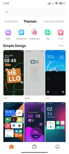 Xiaomi Android 14 - HyperOS 1 Kategorie wählen