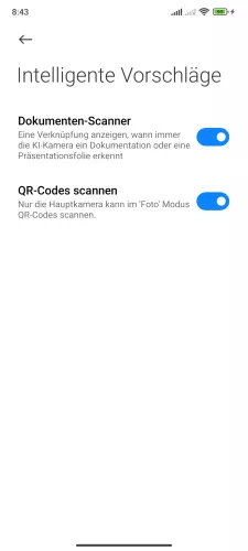 Xiaomi Android 14 - HyperOS 1 QR-Codes scannen
