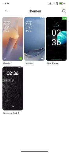 Xiaomi Android 14 - HyperOS 1 Standard-Thema wählen