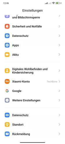Xiaomi Android 14 - HyperOS 1 Standort