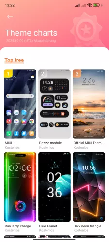 Xiaomi Android 14 - HyperOS 1 Thema wählen