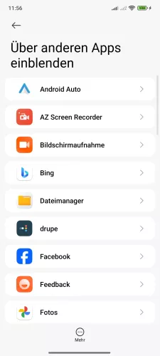 Xiaomi Android 15 - HyperOS 2 App wählen