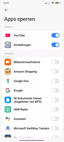 Xiaomi Android 15 - HyperOS 2 Apps vor Schließen schützen