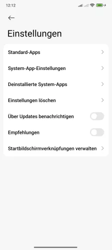 Xiaomi Android 15 - HyperOS 2 Einstellungen löschen