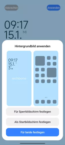 Xiaomi Android 15 - HyperOS 2 Für Sperrbildschirm festlegen Xiaomi Android 15 - HyperOS 2 Für Sperrbildschirm festlegen