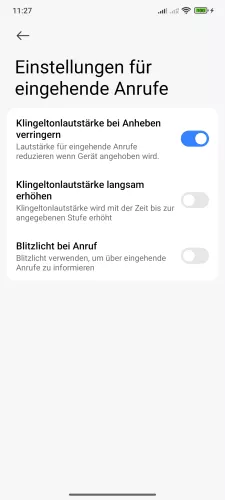 Xiaomi Android 15 - HyperOS 2 Klingeltonlautstärke bei Anheben verringern