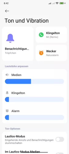 Xiaomi Android 15 - HyperOS 2 Medien-Laustärke einstellen